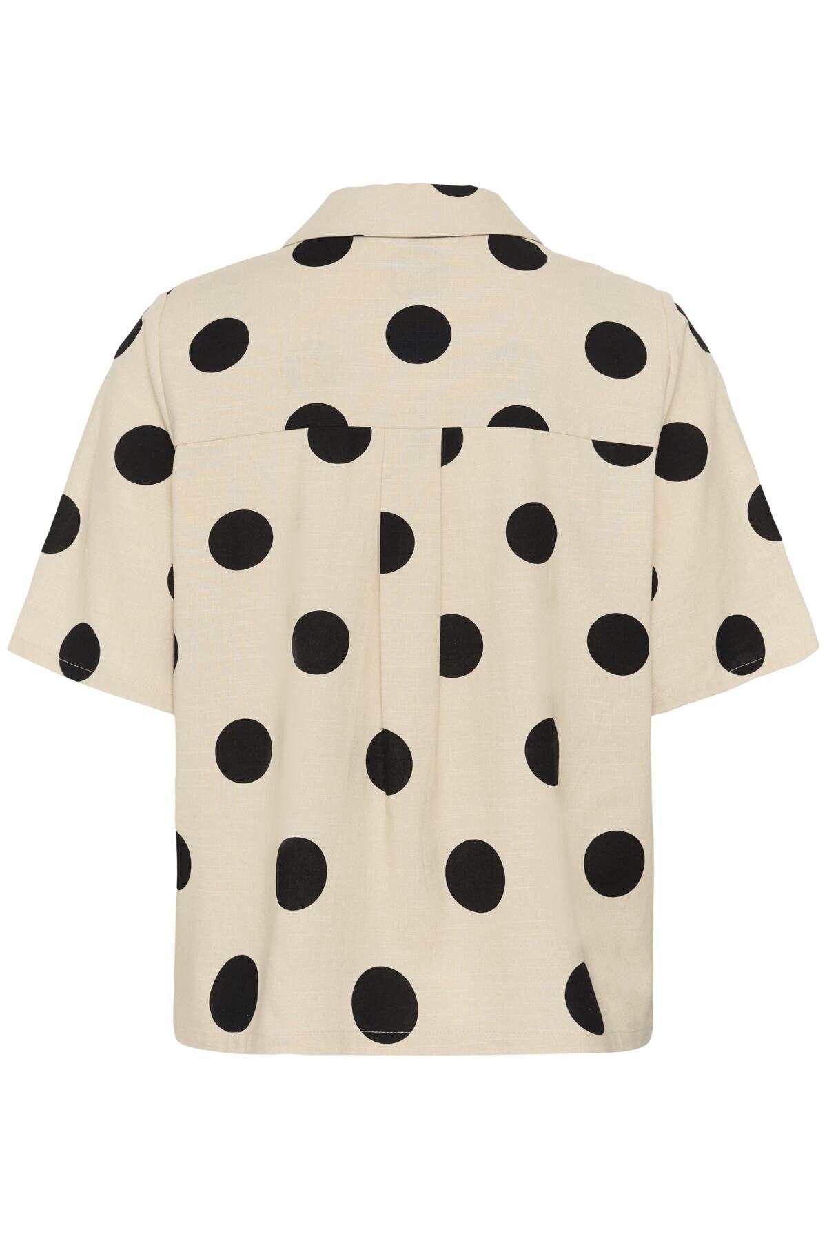 CUtika Shirt Whitecap/Black Dot baksida | Lilla Hem