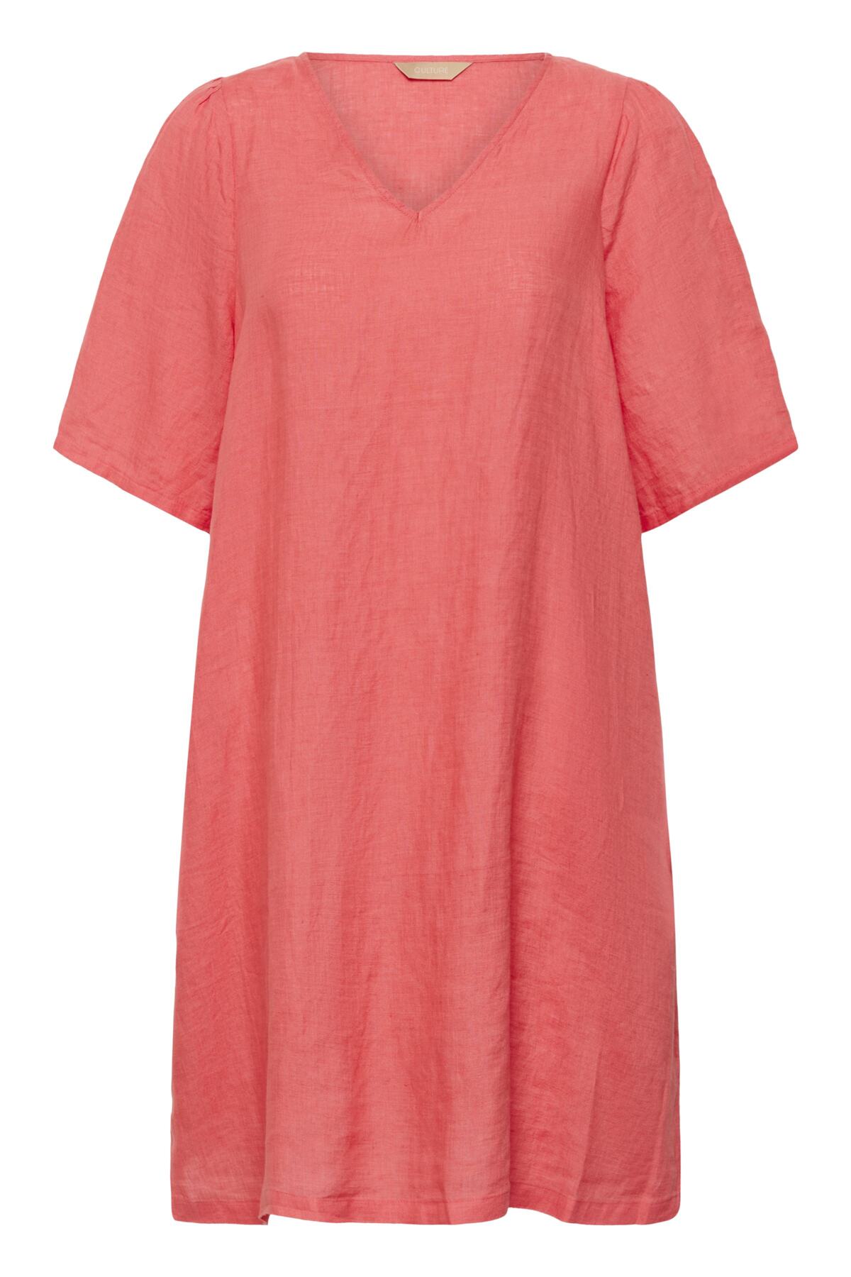 CUaniela Molly Dress Sugar Coral framsida | Lilla Hem