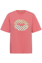 CUcilie Gith Tshirt Sugar Coral framsida | Lilla Hem