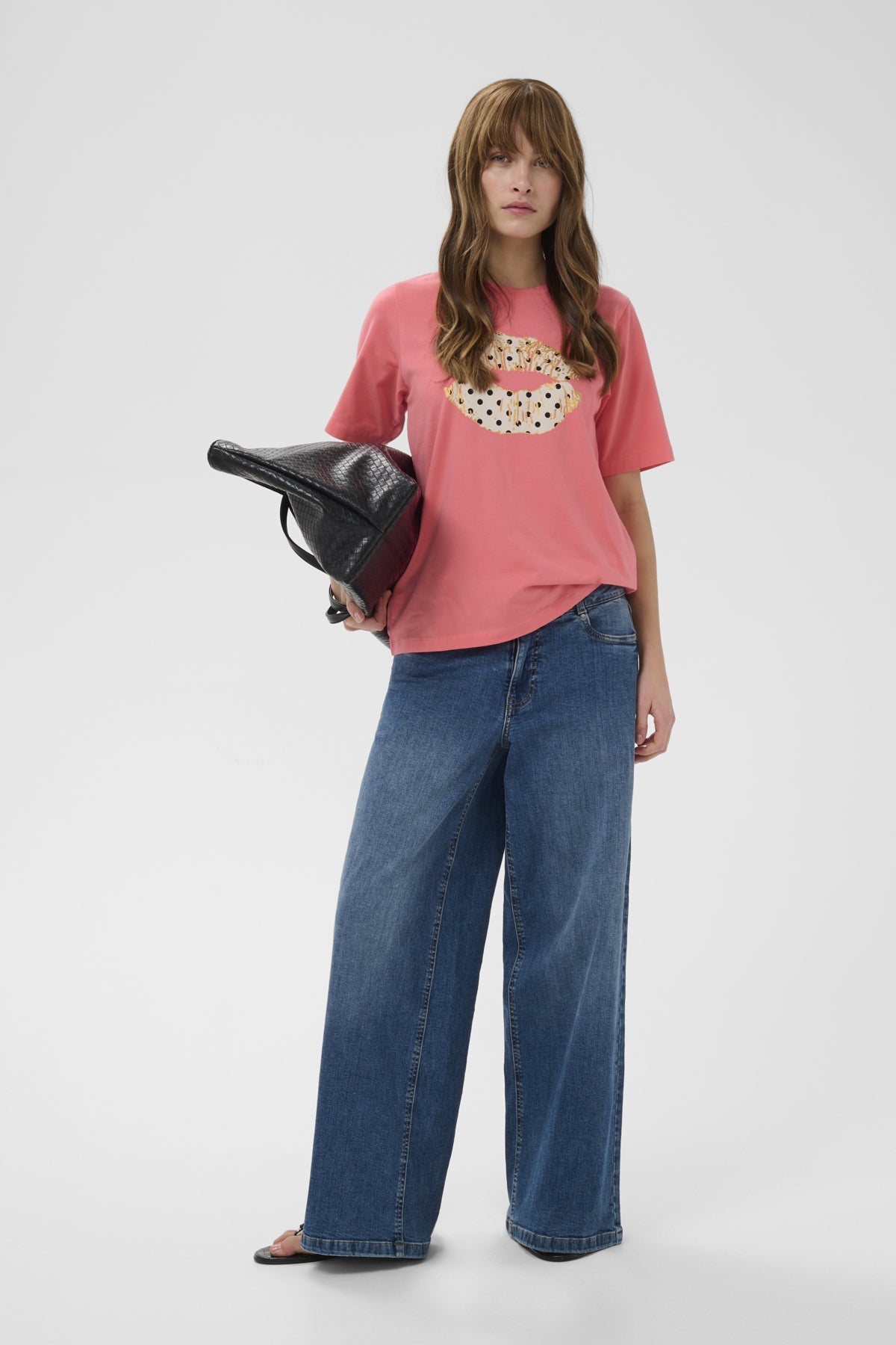 CUcilie Gith Tshirt Sugar Coral närbild | Lilla Hem