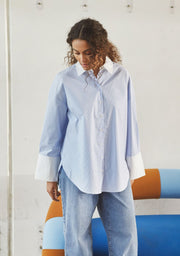 Sigga Contrast Shirt - I SAY | Lilla Hem