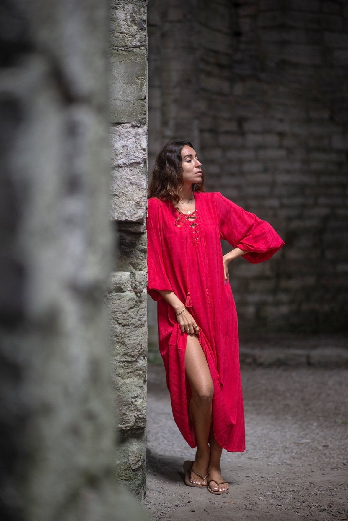 Tika Long Dress | Lilla Hem