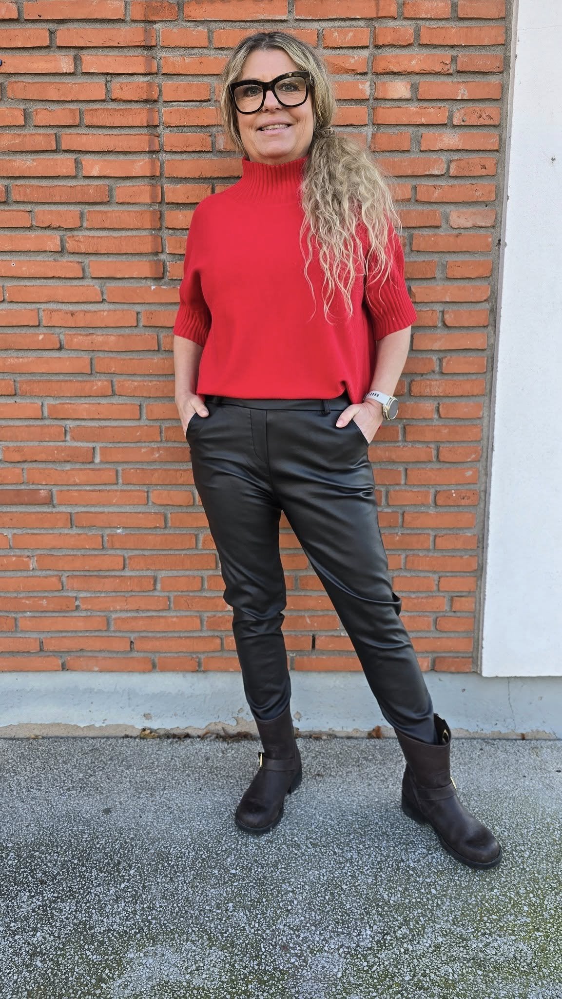 Tuva Tröja med Polokrage Cream från Soulful Fashion - framsida | Lilla Hem