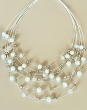 Halsband Pärlor/silver Mix | Lilla Hem