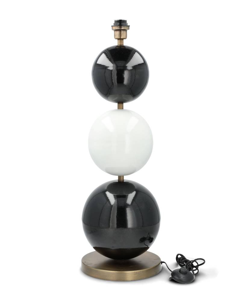 Golvlampa Multi Stone 3 Svart/vit | Lilla Hem