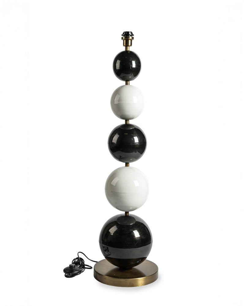 Golvlampa Multi Stone 5 Svart/vit | Lilla Hem