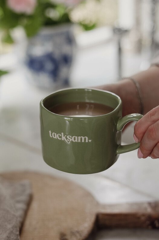 Mugg Feelgood - Tacksam i Grön från Majas Cottage | Lilla Hem