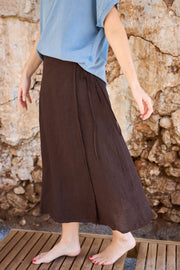 BCMELINA Linen Wrap Skirt | Lilla Hem