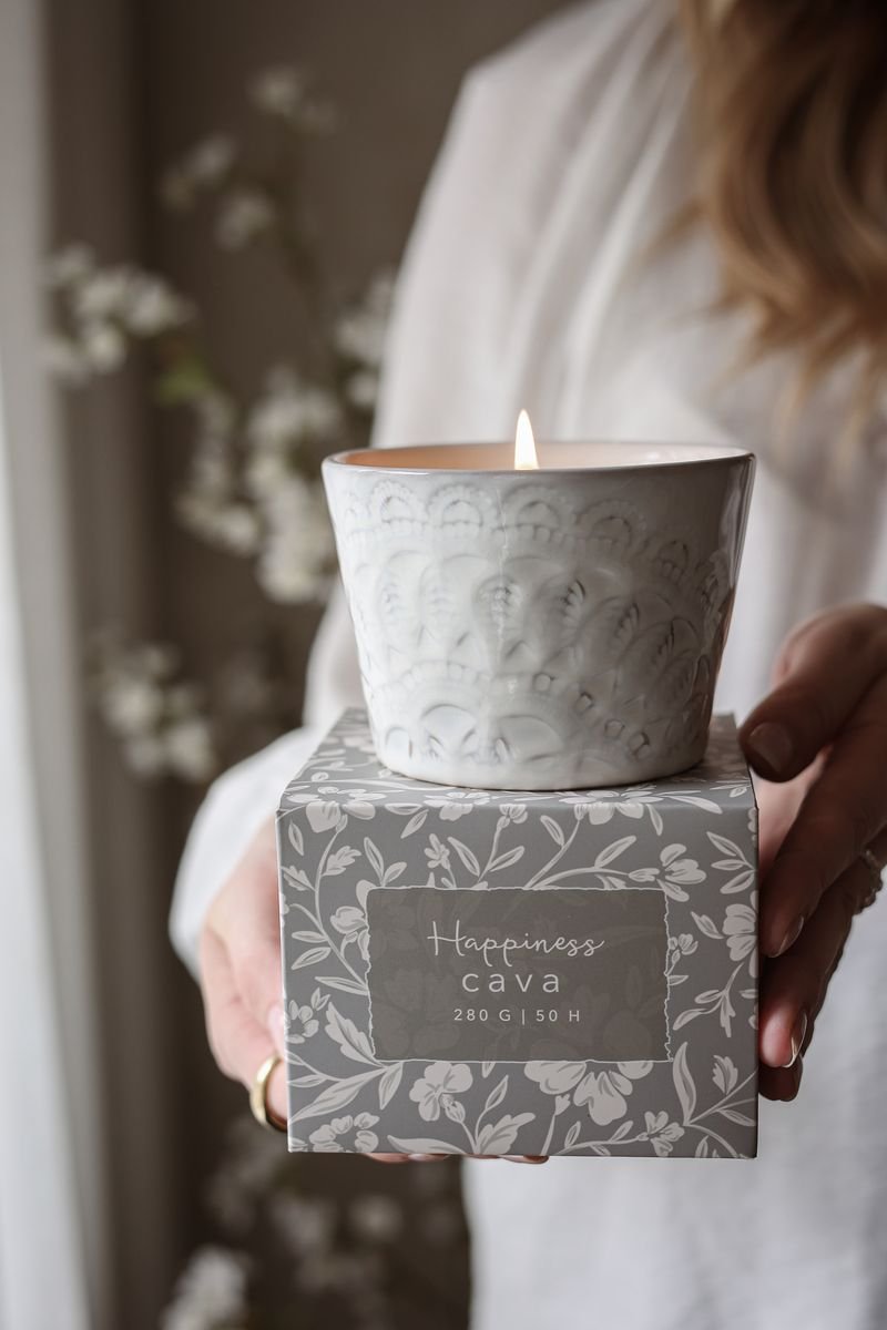 Doftljus Happiness Cava 280g/50h - Lilla Hem