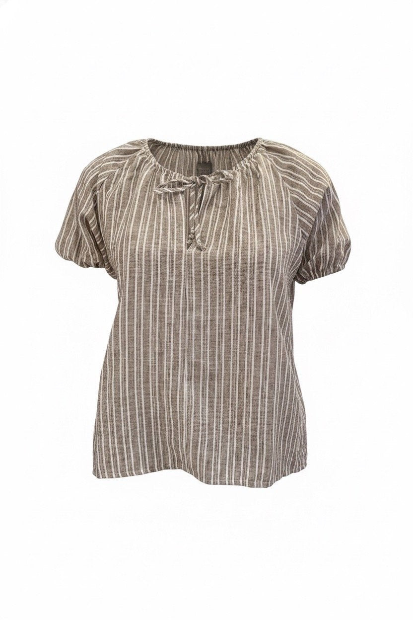 Blus Stripe s/s | Lilla Hem