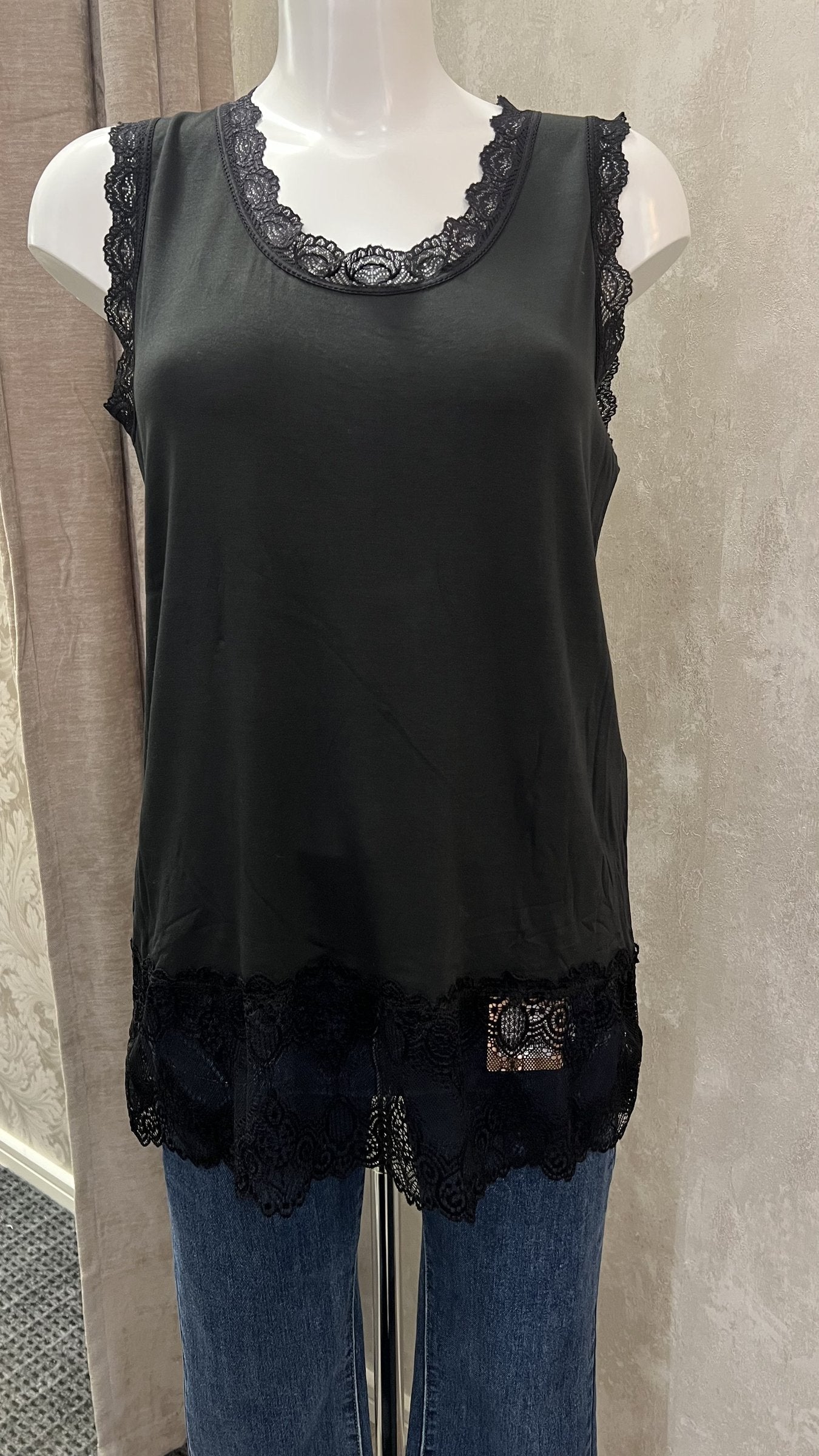 Spetslinne Svart Onesize | Lilla Hem