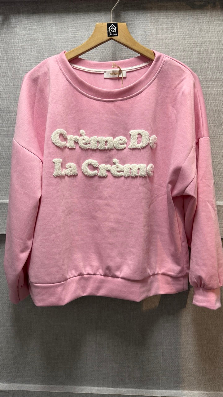 Collegetröja med Stor Text