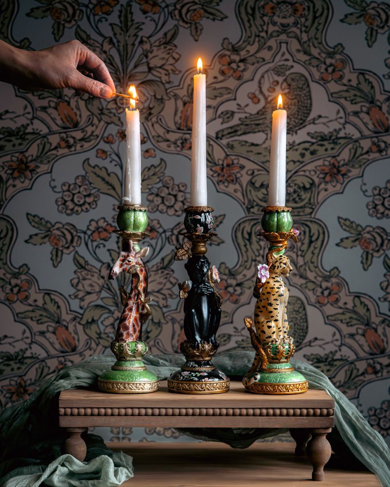 Ljusstake Leopard från Alot Decoration | Lilla Hem