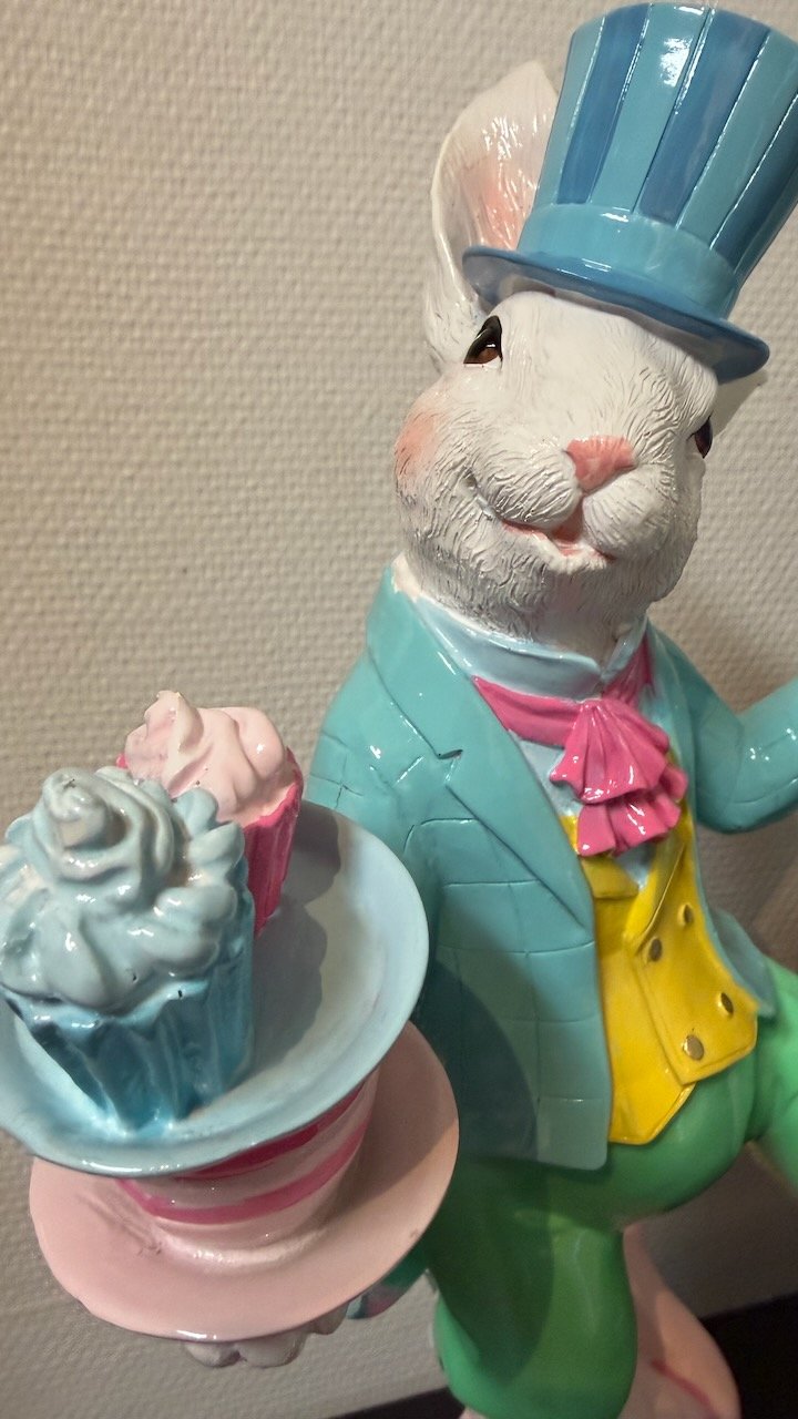 Jonglerande Kanin med Koppar Färgglad | Lilla Hem