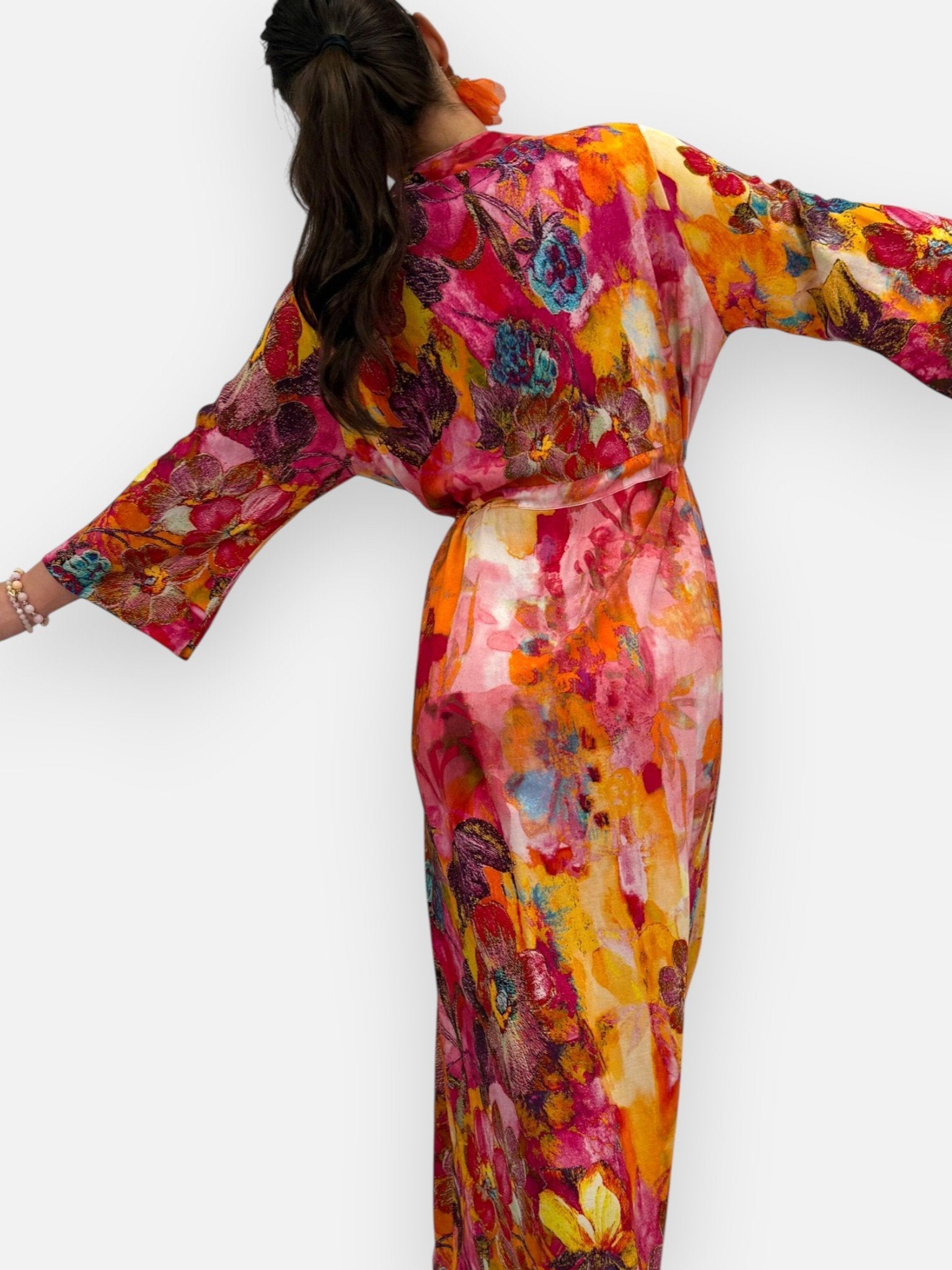 Blommig Maxiklänning | Lilla Hem