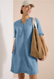 Denim Look Dress | Lilla Hem