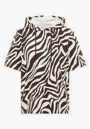 Tröja EOS Big Zebra AOP Ottoman Hood | Lilla Hem