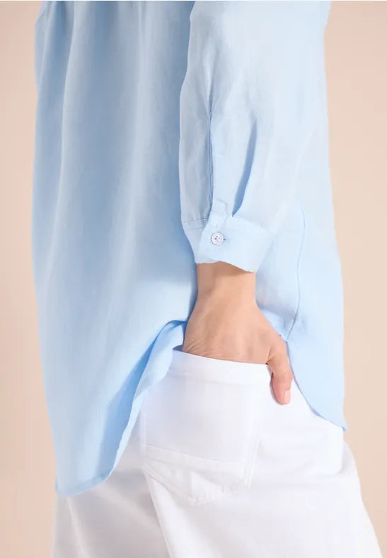 Li/cv_solid Color Blouse | Lilla Hem