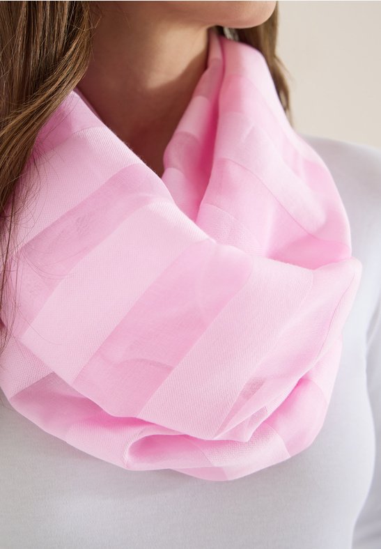 Solid Woven Stripe Loop i Light Blush Rose från Cecil | Lilla Hem