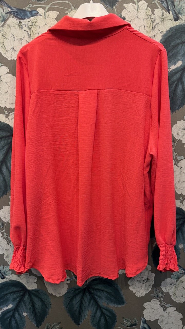 Skjortblus med Smockmuddar | Lilla Hem