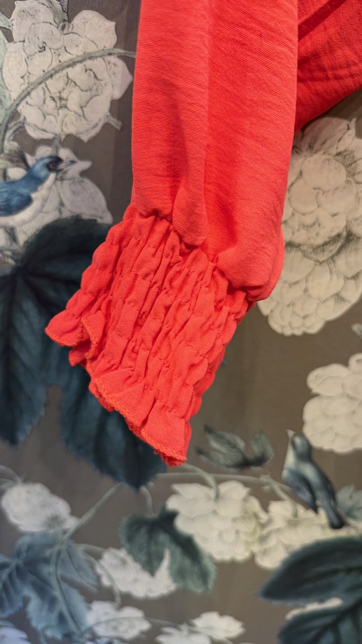 Skjortblus med Smockmuddar | Lilla Hem