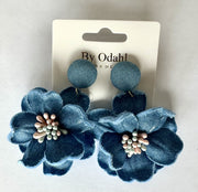 Örhänge Blomma/Jeans | Lilla Hem