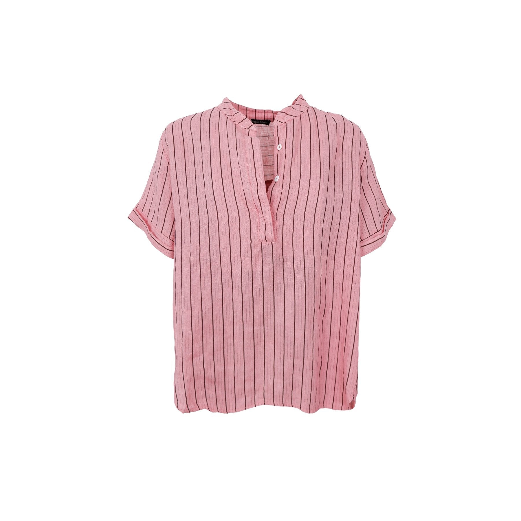 BCMELINA SS Linen Shirt | Lilla Hem