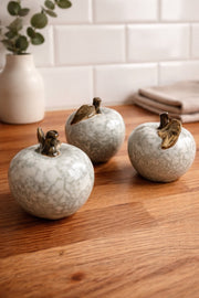 Dekorativt äpple med melerad finish - Lilla Hem