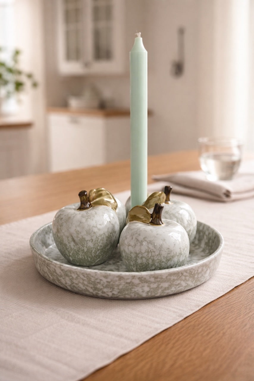 Dekorativt äpple med melerad finish - Lilla Hem