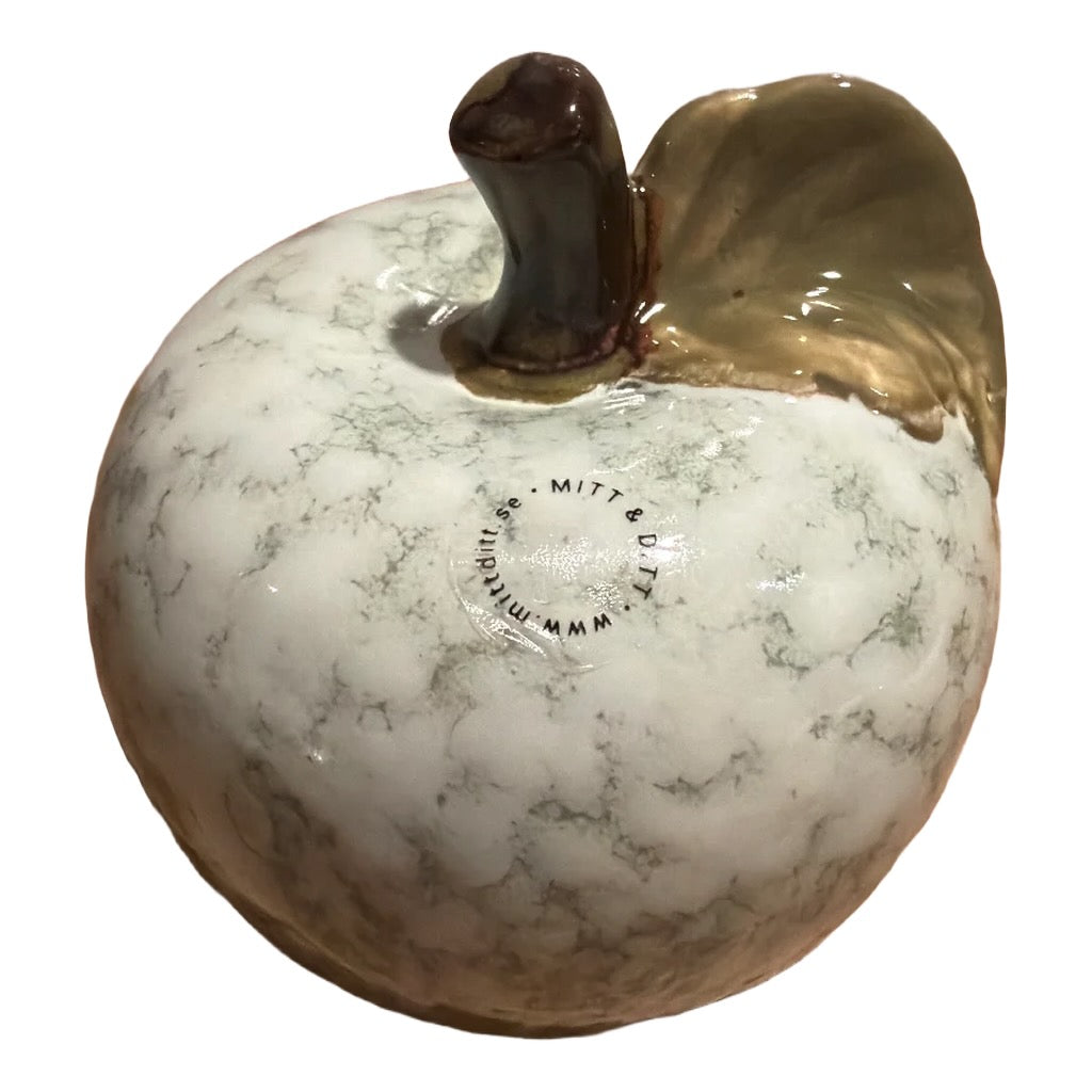 Dekorativt äpple med melerad finish - Lilla Hem