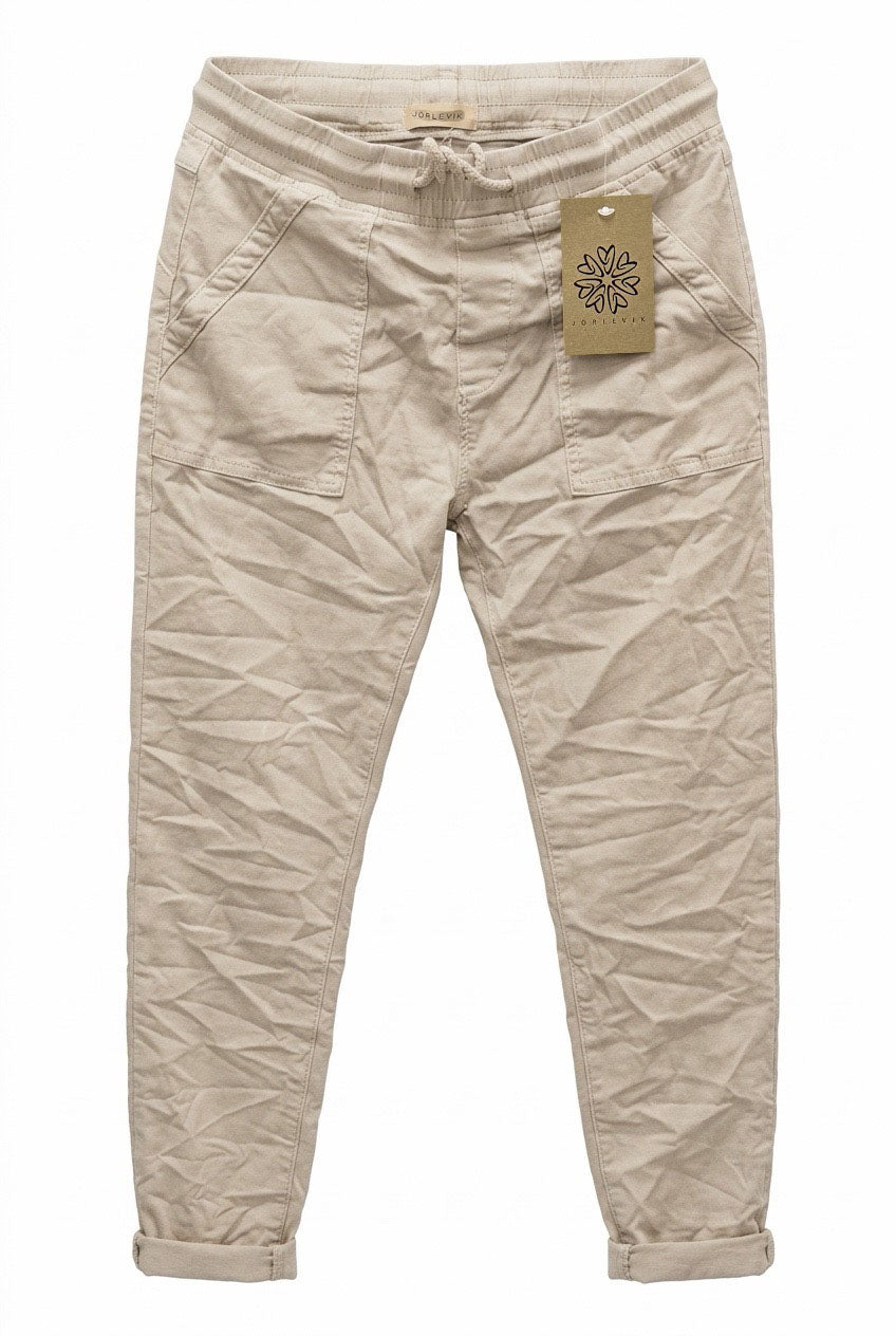 Jogger Jeans Beige i White från Jörlevik of Sweden - framsida | Lilla Hem