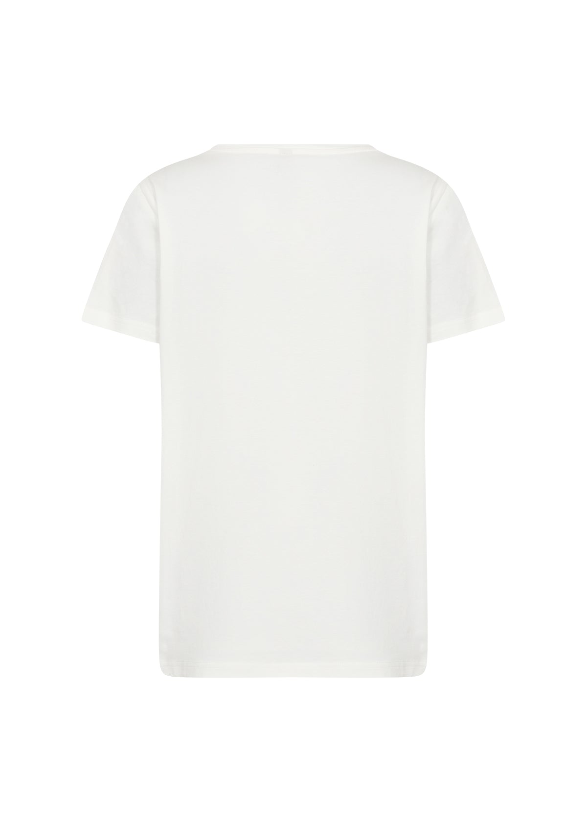 Vit t-shirtklänning visad bakifrån på platt underlag | Soya Concept | Lilla Hem